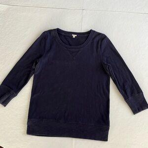 J.Crew Navy Blue Pull Over Top